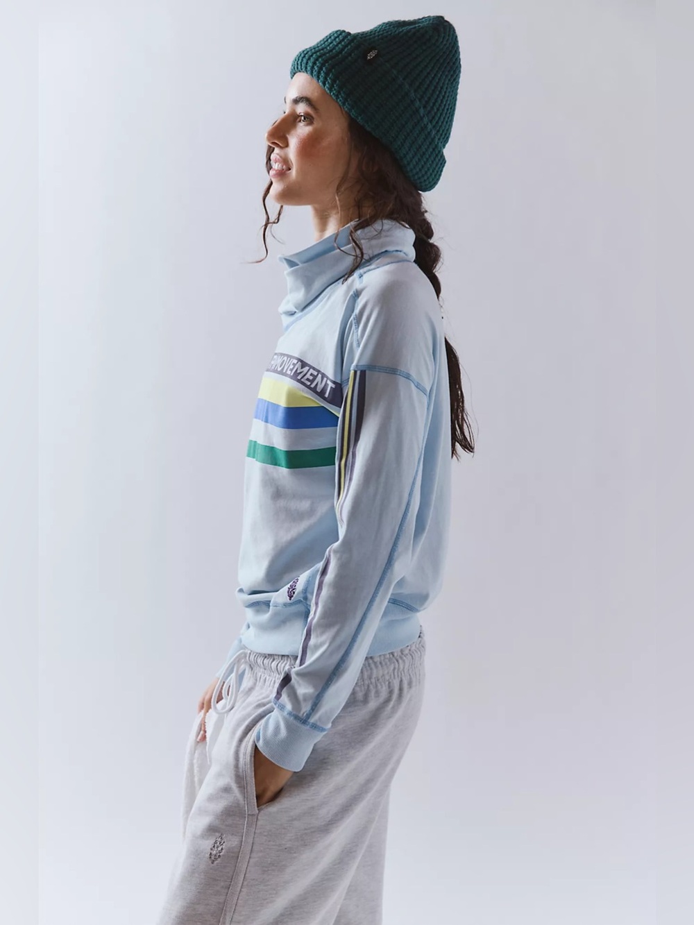 NWT! FP Free People Movement Long Shot Mock Neck Sz XS & Small - Picture 3 of 4